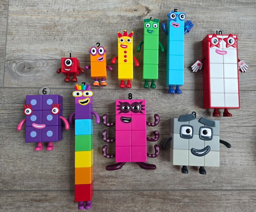 Numberblocks Action Figures Lot 1-10 Hand2mind Preschool Math Learning Toy Set